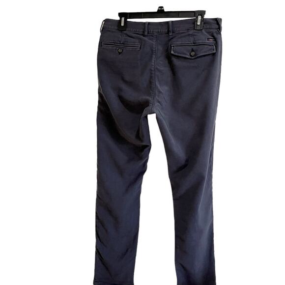 FAHERTY Navy Stretch Terry Chino Pant Size 32X32 - Picture 3 of 14